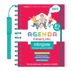Agenda familial à spirales Memoniak 2023