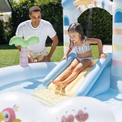 Aire de jeux piscine gonflable Château Magique