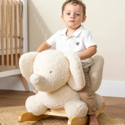 Animal à bascule éléphant Teddy Taupe
