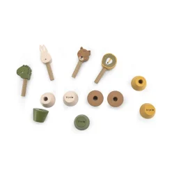 Animaux à vis en bois