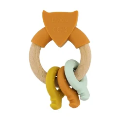 Anneau d'activités en silicone et bois Mr Fox