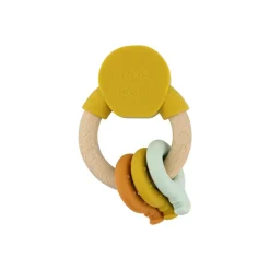 Anneau d'activités en silicone et bois Mr Lion