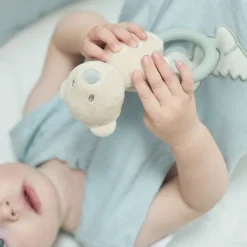 Anneau de dentition et hochet Roméo l'ours polaire