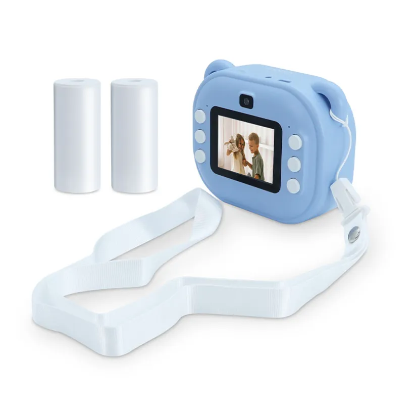 Appareil photo instantané et caméra bleu