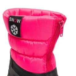 Après-ski à col matelassé et coque caoutchouc pour fille