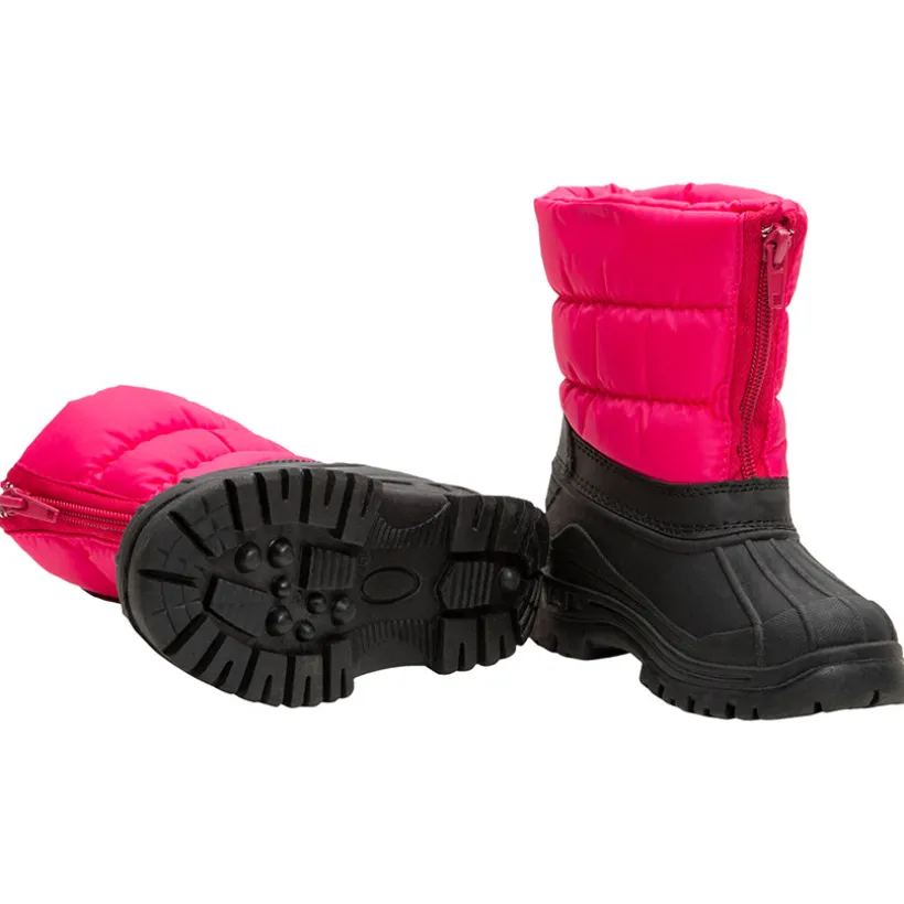 Après-ski à col matelassé zippé et coque caoutchouc du 20 au 23