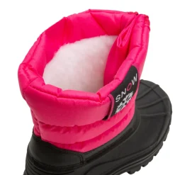 Après-ski à col matelassé zippé et coque caoutchouc du 24 au 27