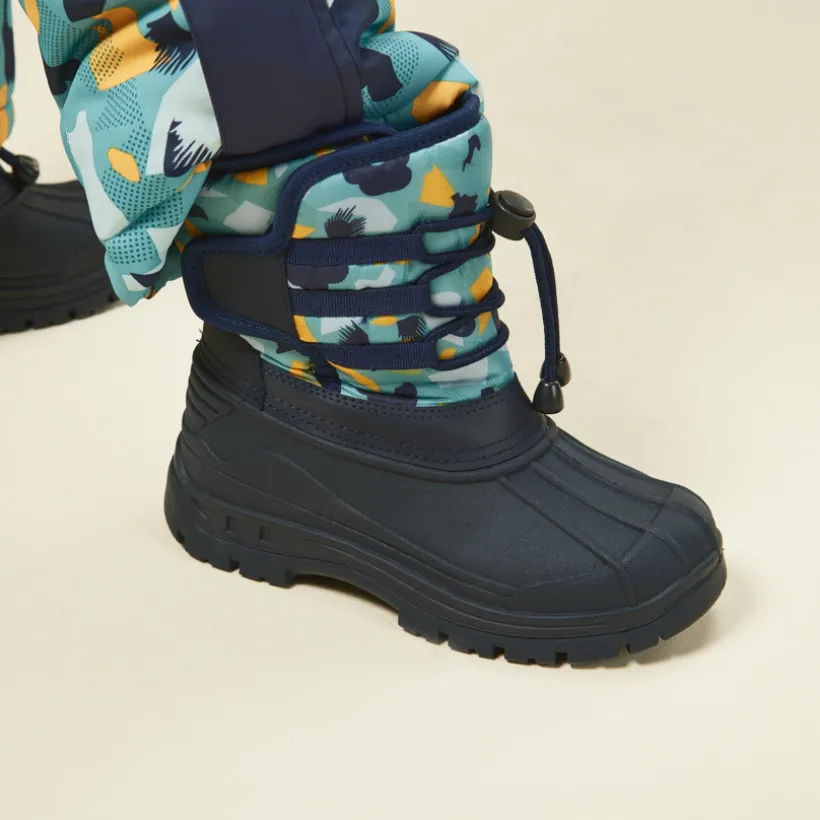 Après-ski velcro imprimé graphique pour garçon