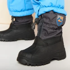 Après-ski zippés bicolores à badge gomme pour bébé garçon