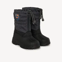 Après-ski zippés bicolores à badge gomme pour bébé garçon