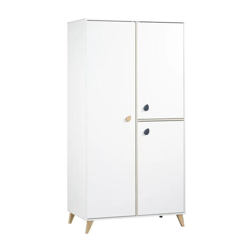 Armoire bébé 3 portes Oslo - Boutons gouttes