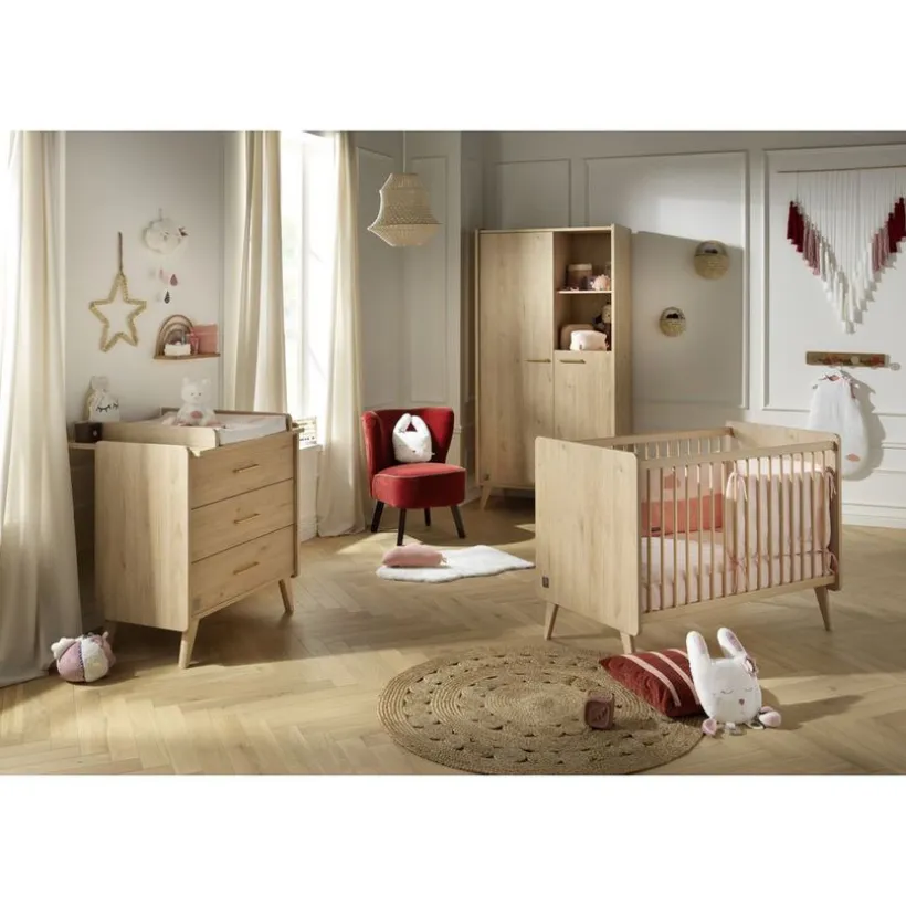 Armoire 2 portes Arty - Chêne Suave