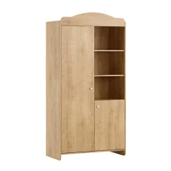 Armoire 2 portes Megève aspect chêne