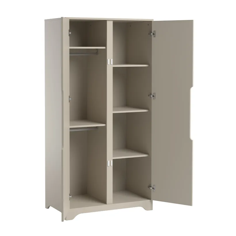 Armoire à 2 portes Ova gris-beige