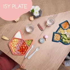 Assiette compartimentée en silicone ISY PLATE - Renard