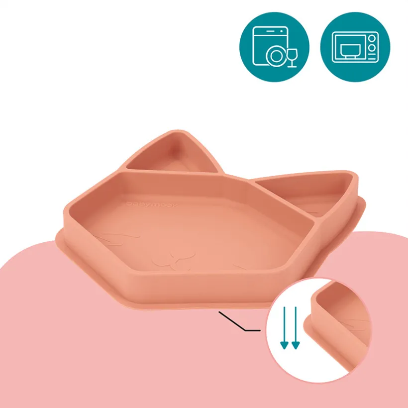 Assiette compartimentée en silicone ISY PLATE - Renard
