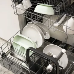 Assiette à 4 compartiments en silicone avec ventouse