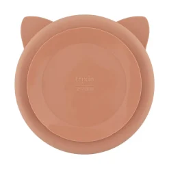 Assiette à compartiments en silicone avec ventouse Mrs. Cat