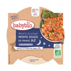 Assiette de potage à la patate douce, blé et citronelle 260g