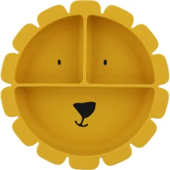 Assiette silicone avec ventouse et compartiments - Mr Lion
