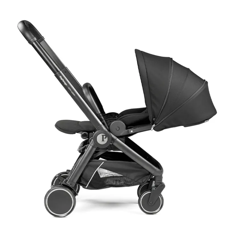 Assise réversible pour poussette City Loop true black