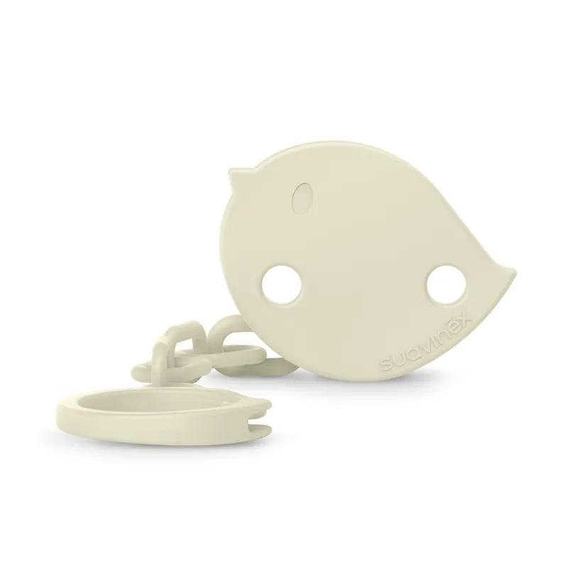 Attache-sucette chaine Birdies beige