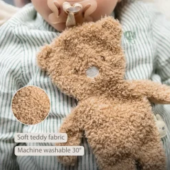 Attache sucette Doudou Ours Teddy Bouclette