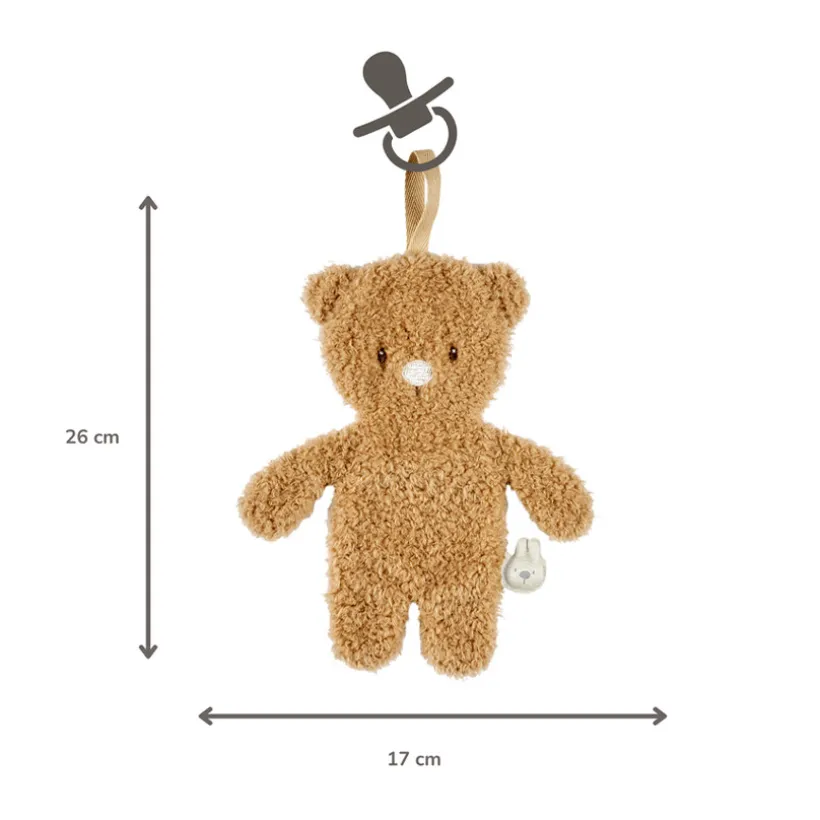 Attache sucette Doudou Ours Teddy Bouclette