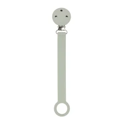 Attache-sucette en silicone avec fixation universelle vert sauge
