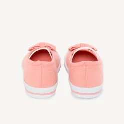 Babies en toile avec nœud et lanière pour bébé fille
