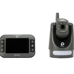 Babyphone vidéo Buddy Motion 2.0 avec caméra rotative gris