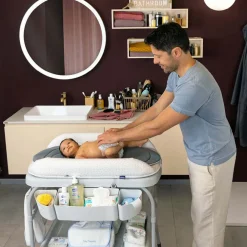 Baignoire avec table de change Cuddle & Bubble grey melange