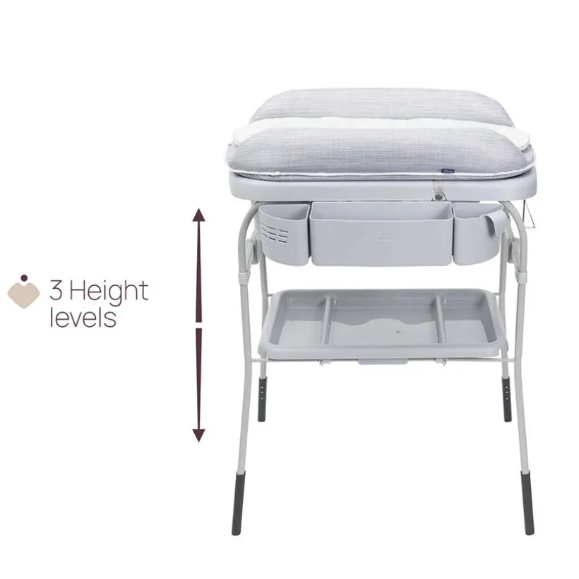 Baignoire avec table de change Cuddle & Bubble grey melange