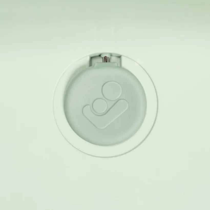 Baignoire Indigo Plus + coussin nouveau-né Sage Green
