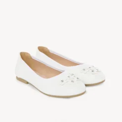 Ballerines à fleurs 3D et strass pour fille