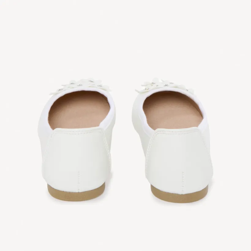 Ballerines à fleurs 3D et strass pour fille