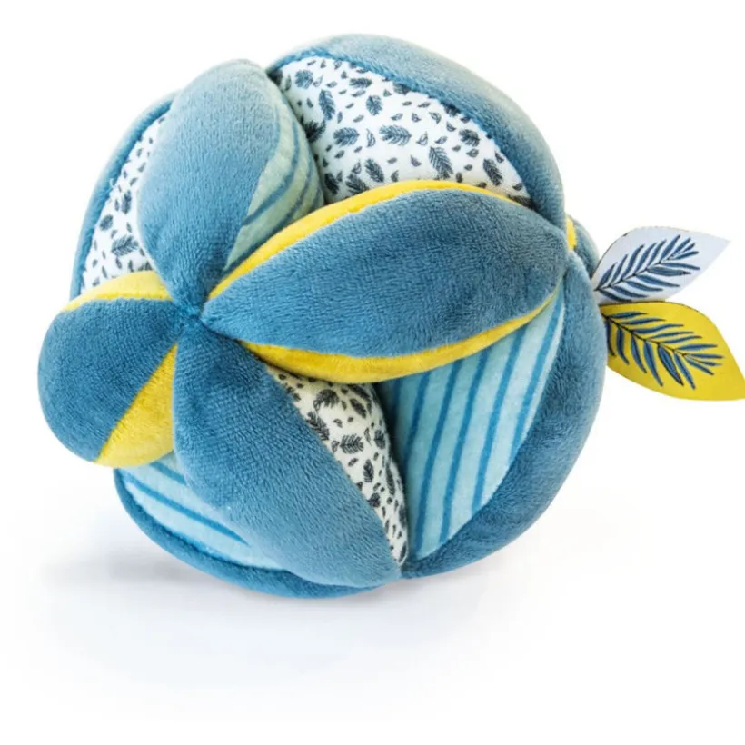 Balle sensorielle avec hochet Yoca le Koala - Bleu