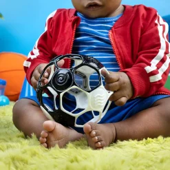 Balle sensorielle Oball Foot noir et blanc