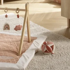 Balle sensorielle Petit Cœur rose/blanc