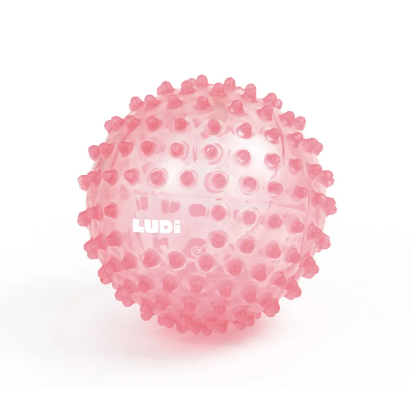 Balle sensorielle à picots rose