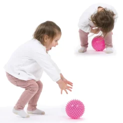 Balle sensorielle unie à picots (coloris aléatoire)