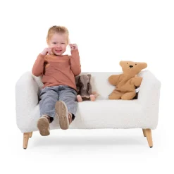 Banc pour enfant Teddy blanc