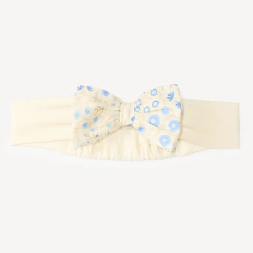 Bandeau à nœud imprimé fleuri pour bébé fille