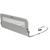 Barrière de lit avec filet et poche 120cm gris