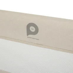 Barrière de lit filet avec poche 150 cm beige