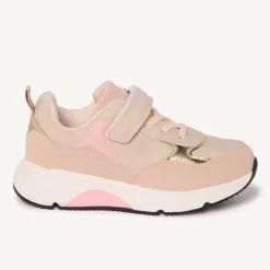 Basket de sport avec lacets élastiqués et velcro pour fille