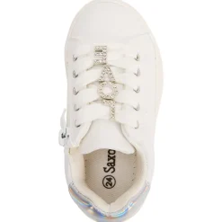 Basket de sport à zip et lacets avec bijoux fantaisie pour fille