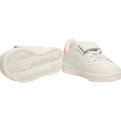 Baskets basses avec lacets et scratch pour bébé fille