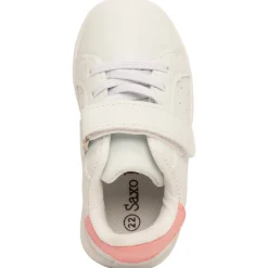 Baskets basses avec lacets et scratch pour fille