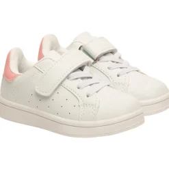Baskets basses avec lacets et scratch pour fille